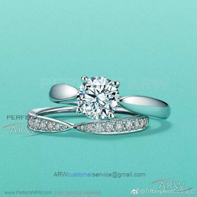 AAA Replica Tiffany Diamond Ring - 925 Silver